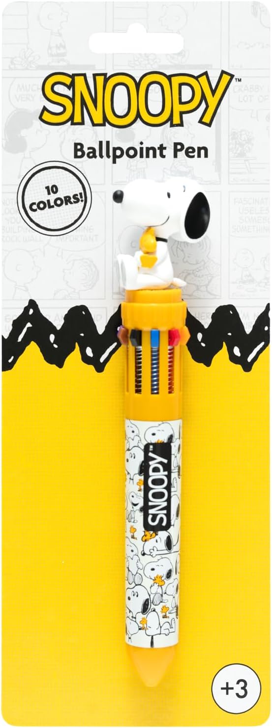 Grupo Erik Ballpoint Pen 10 Colours Peanuts Snoopy 10-in-1 Multicoloured Pen Official Snoopy Fan Item (Pack of 2) – Bild 2
