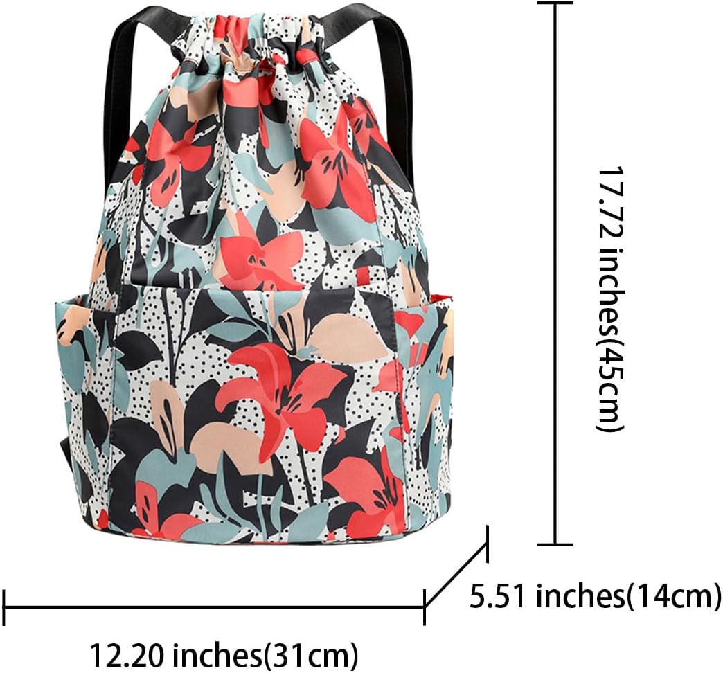 FAVORTALK Turnbeutel Wasserabweisend String-Tasche Fitnessstudio Rucksack Sportrucksack für Jungen und Mädchen,JSB033 – Bild 6