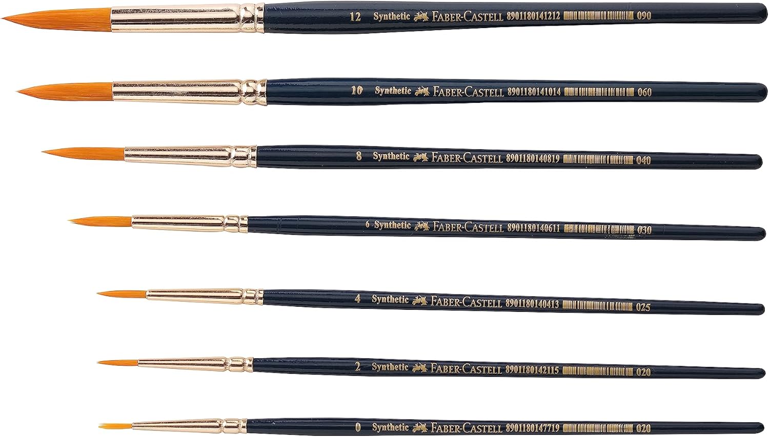 Faber Castell Synthetic Hair Brushes - Set of 7 – Bild 4