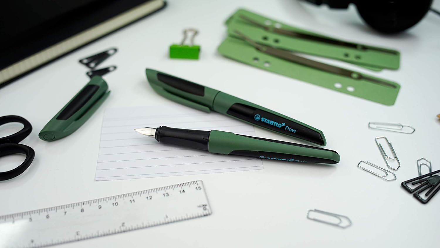 Fountain Pen - STABILO Flow - SPORTY - Forest/Black – Bild 4