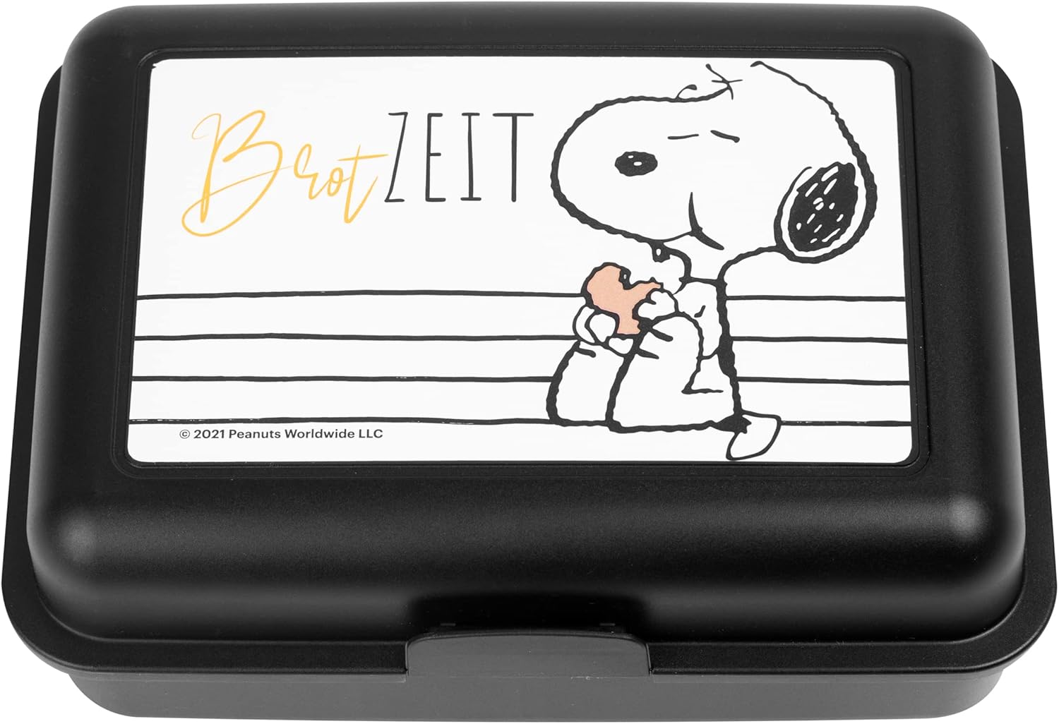 United Labels Peanuts Snoopy Lunch Box with Divider Black – Bild 2