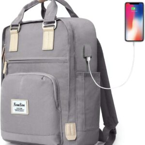 Backpack Laptop Women, School Bag Girls Boys School Bag for Women with USB Charging Port for 15.6 Inch Laptop