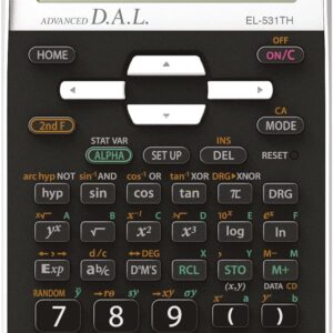 Sharp EL531TH calculator Pocket Scientific Black,White EL531TH, Pocket, Scientific, 10 digits, 2 lines, Battery, Black,White