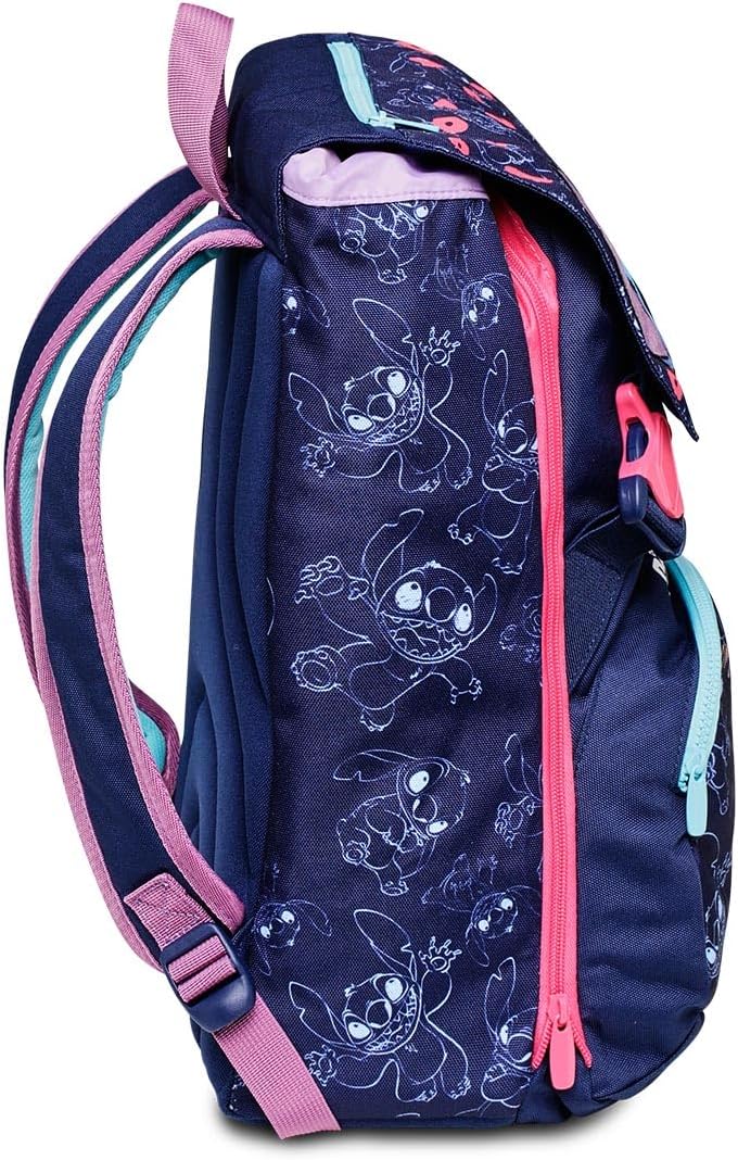 Seven Unisex Kinder Erweiterbarer Rucksack Lilo und Stitch Rucksack (1er Pack) – Bild 3