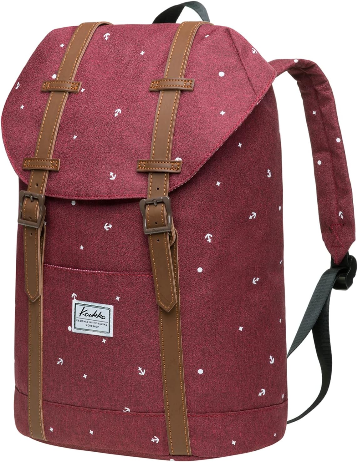 KAUKKO Rucksack, Women’s, Men’s Vintage Travel Backpack for 14-Inch Notebooks, Casual Daypack, School Bag – Bild 2