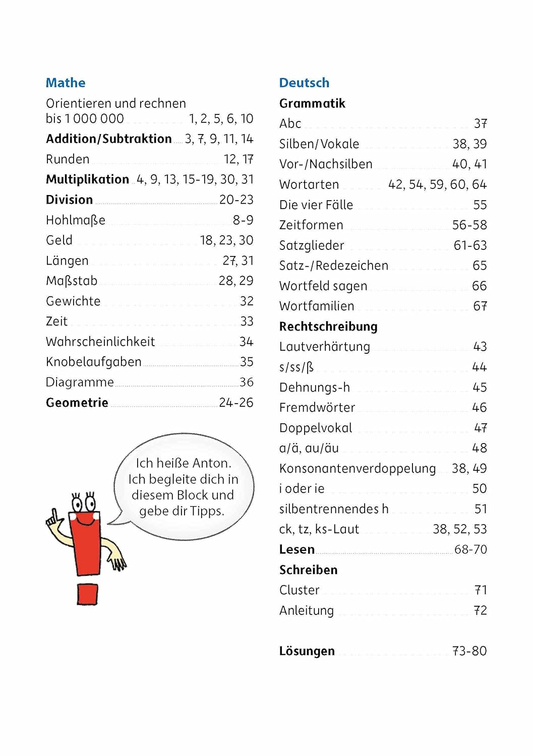 Quer durch die 4. Klasse, Mathe und Deutsch - Übungsblock – Bild 3