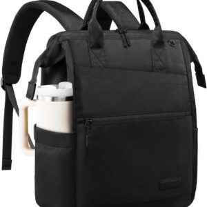 LOVEVOOK Women's Backpack, 17.3 Inch Laptop, School Backpack, Teenager Girls with Large Compartment for Water Bottles, Large Opening Design, Daypack, Work Bag, Teacher Bag, Daypacks for Travel, University, School