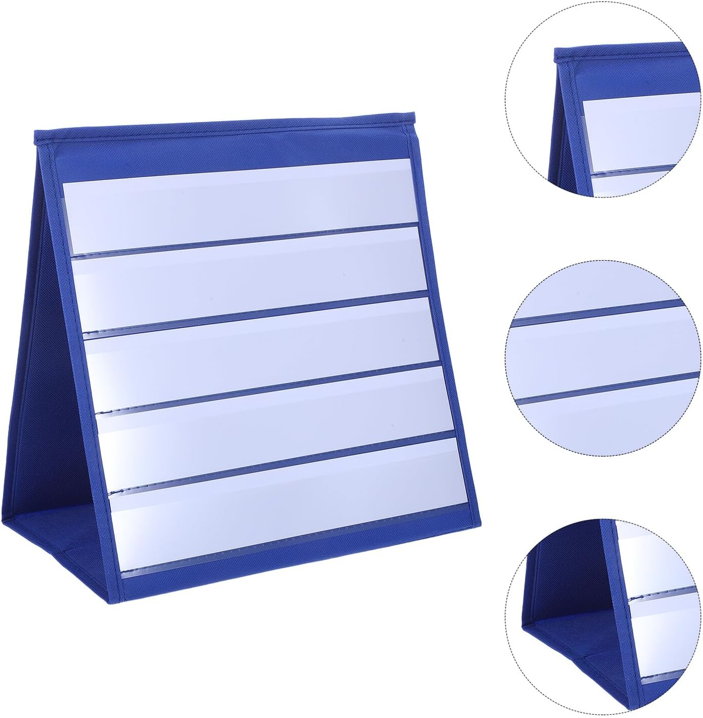Cabilock Kartenständer Dreieck Tisch Chartständer Klein 305X33cm Stoff Taschenhalter für Klassenzimmer Stundenplan Organisation – Bild 9