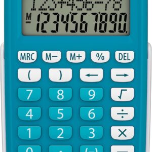 Texas TI-106 II Scientific School Calculator with 2 Line Display and 4 Basic Calculators - Blue