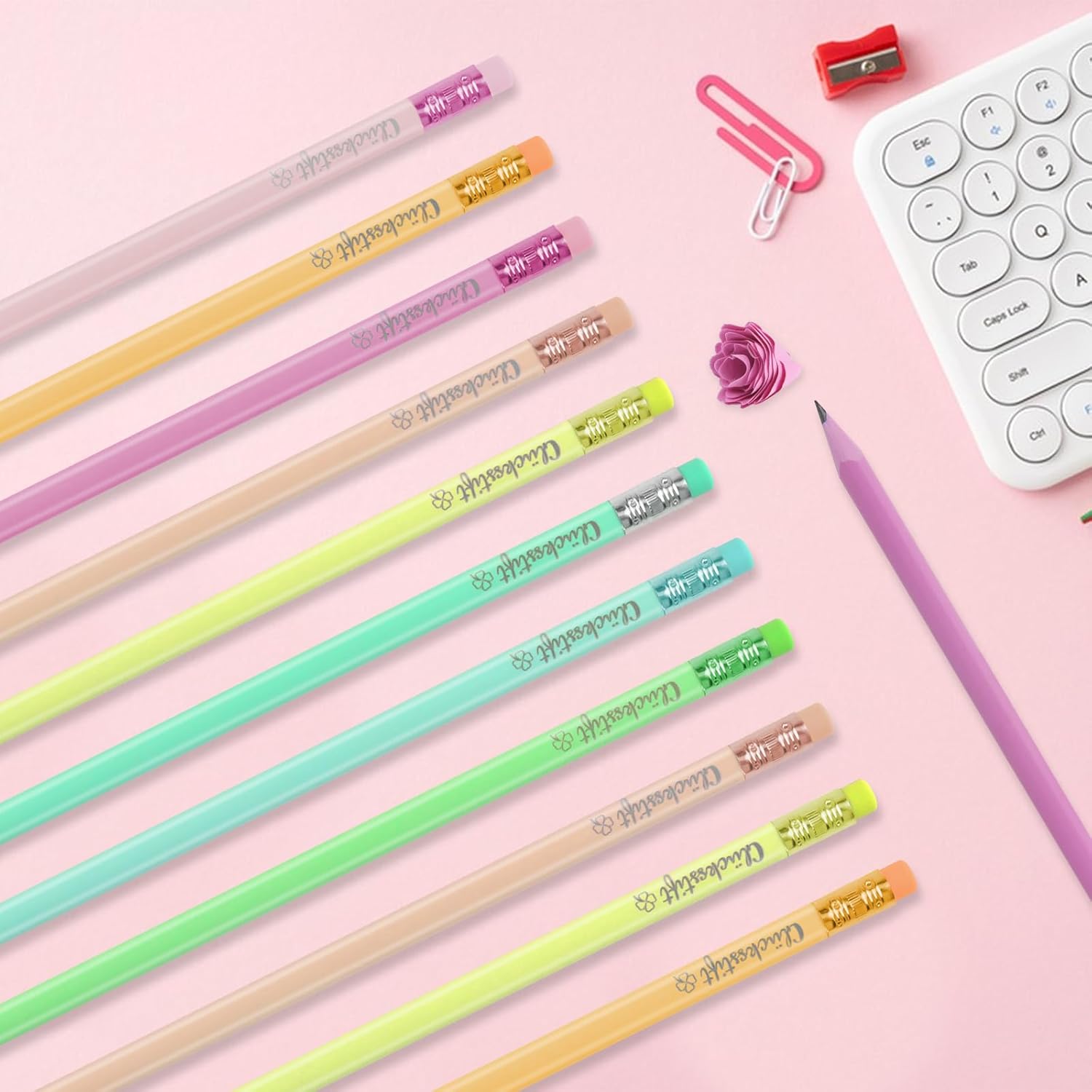 Pack of 32 Lucky Pencils with Eraser, Used for Writing and Painting, Farewell Gift, Student Pencil, Personalised Gifts for Teachers and Students – Bild 4