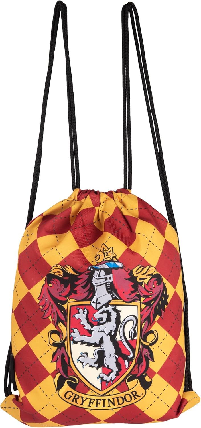 Harry Potter Gym Bag - Gryffindor Sports Bag Backpack Fabric Backpack with Drawstring Red/Yellow, multicoloured – Bild 3