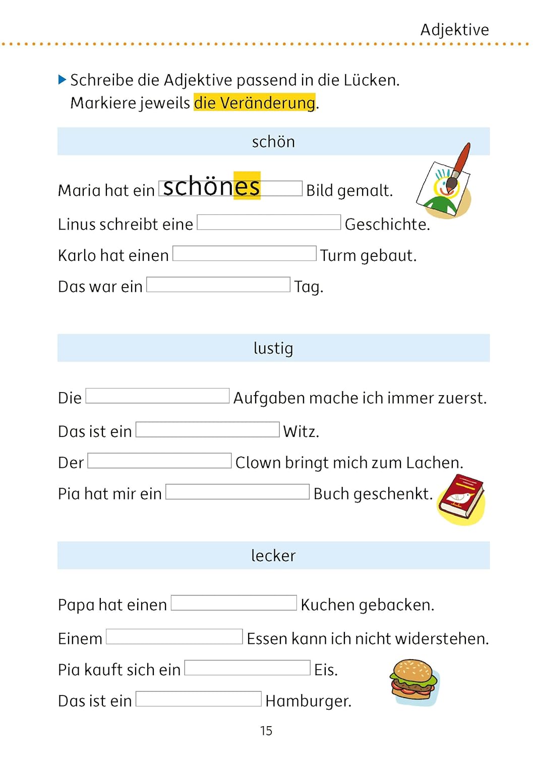Mein Übungsheft Grammatik 3. Klasse: Lernhilfe Deutsch 3. Klasse, Grammatik lernen – Wortarten, Satzarten und Satzglieder (Lernhefte zum Üben und Wiederholen, Band 413) – Bild 7