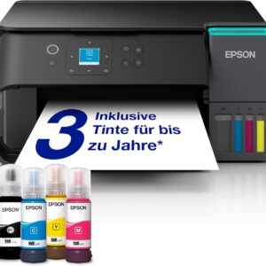 EcoTank ET-2950 A4 Multifunction Printer with Ink Container, Wi-Fi and AirPrint – Scan, Copy, Double-Sided Printing and Inkjet for up to 3 Years