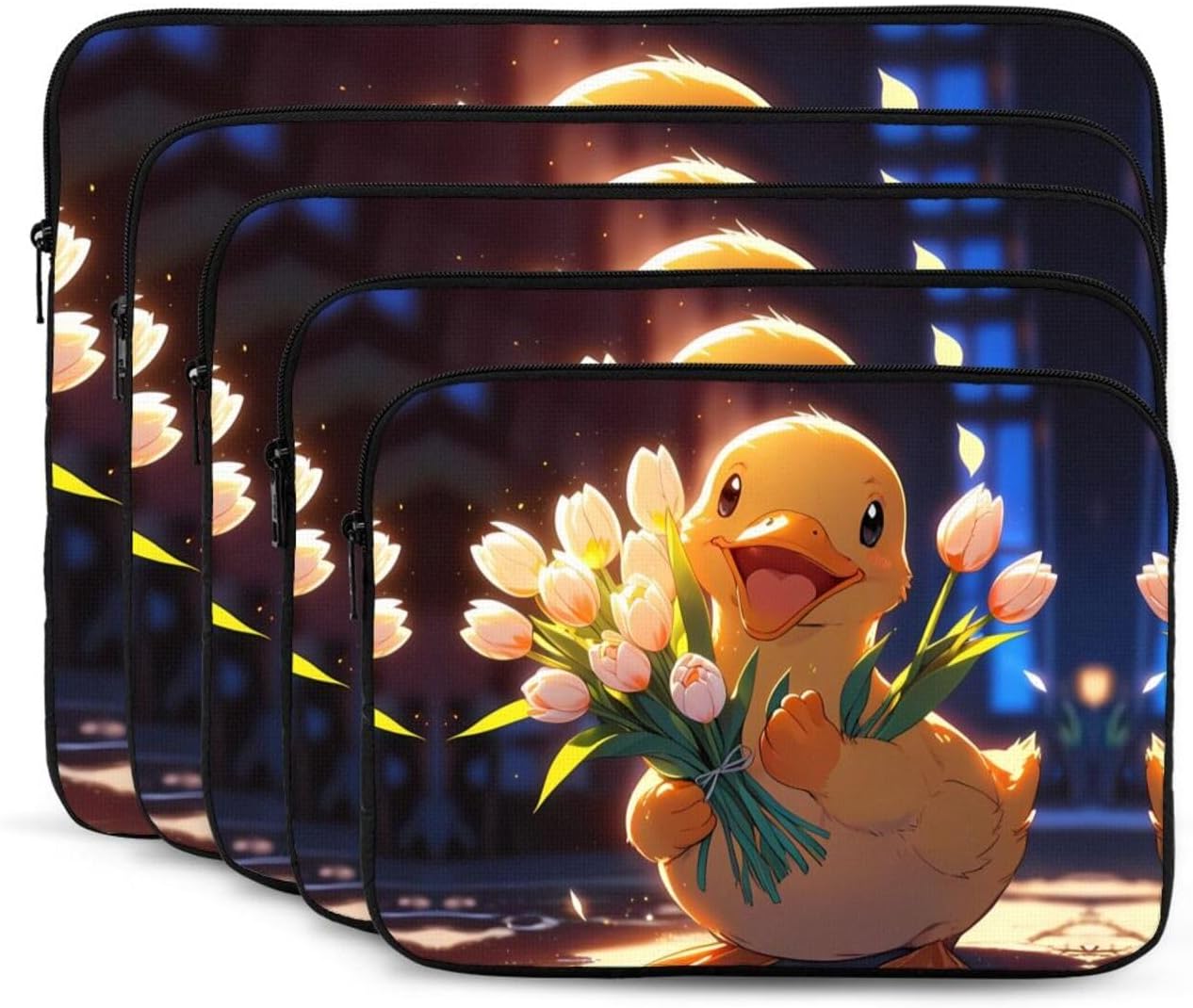 Duck Pattern Portable Laptop Bag 12 Inch Perfect for Business, Travel, School, Office, Shockproof Laptop Inner Pocket – Bild 2