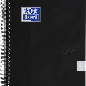 Oxford Touch Notepad A5 Squared 5 mm 140 Pages Black Pack of 5