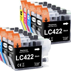 Yowell 10x LC422 Printer Cartridges Compatible with Brother LC422 LC-422 Multipack Cartridges for Brother MFC-J5740DW MFC-J5340DW MFC-J5345DW MFC-J6540DW