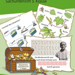Mein Rätselblock Sachunterricht 3. Klasse: Rätsel für kluge Köpfe mit Lösungen - Förderung mit Freude (Das Rätselbuch für die Grundschule, Band 688)