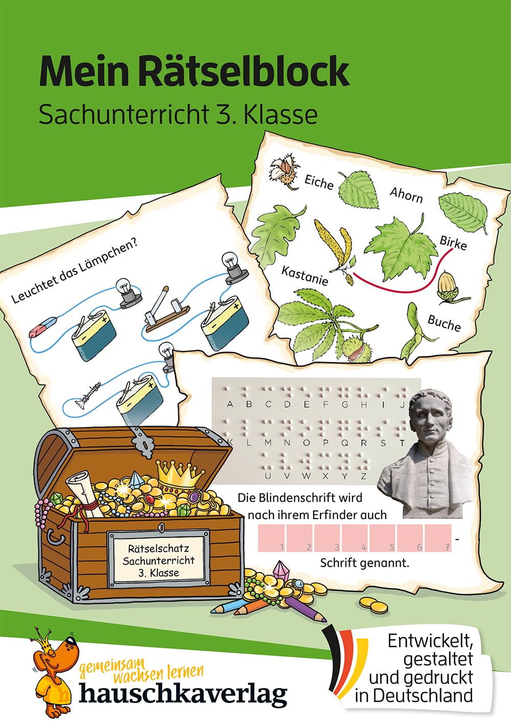 Mein Rätselblock Sachunterricht 3. Klasse: Rätsel für kluge Köpfe mit Lösungen - Förderung mit Freude (Das Rätselbuch für die Grundschule, Band 688)