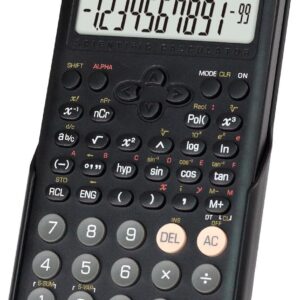 OSALO Scientific Calculator 240 Functions 2-Line Display Solar Battery Calculator Statistics for Middle School College Students (OS 82MS 2nd Edition)