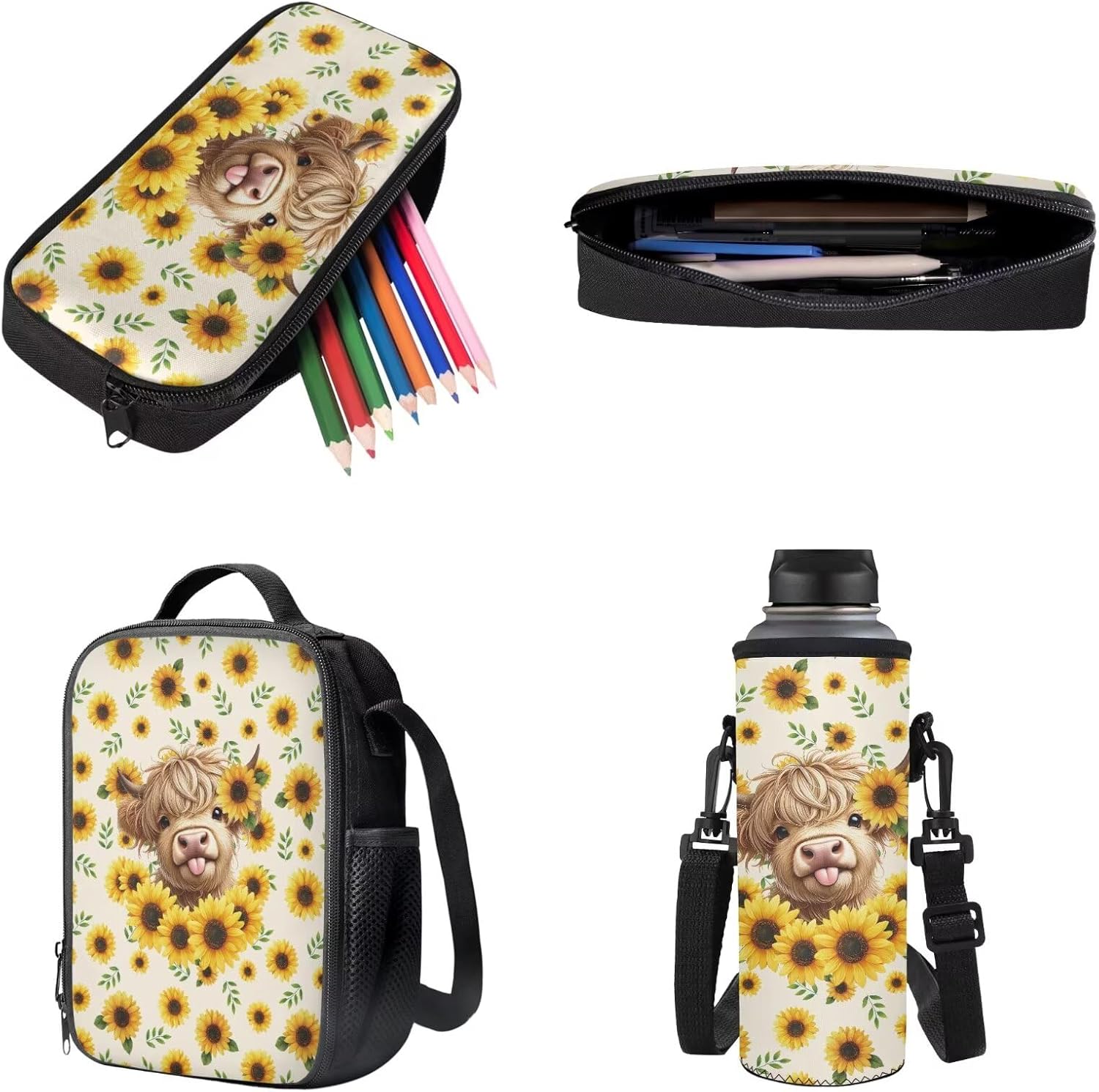 Kids Backpack, School Bag, Set of 4, Backpack with Lunch Bag Set for Student, Back to School Gift – Bild 3
