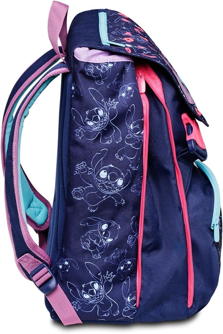 Seven Unisex Kinder Erweiterbarer Rucksack Lilo und Stitch Rucksack (1er Pack) – Bild 4