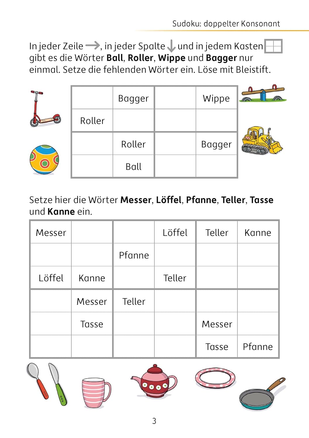 Mein Rätselblock Deutsch 3. Klasse: Rätsel für kluge Köpfe mit Lösungen - Förderung mit Freude (Das Rätselbuch für die Grundschule, Band 683) – Bild 4