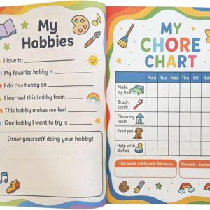 Kids Planer | Kinderplaner für Notizen | Kinderplaner für Unternehmungen, Schule, Studium, Reisen, Familie und Zuhause