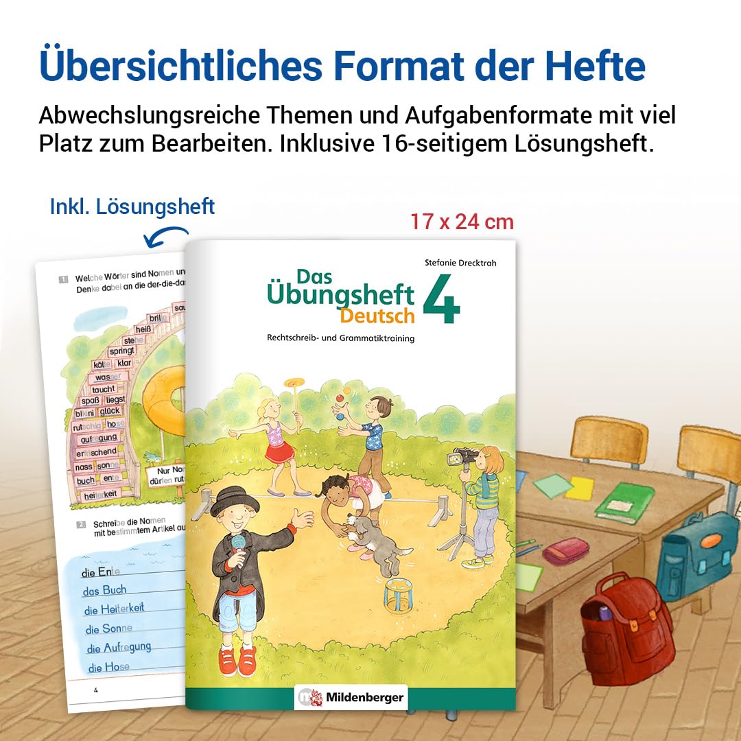 Das Übungsheft Deutsch 4: Rechtschreib- und Grammatiktraining: Rechtschreib- und Grammatiktraining für Klasse 1 bis 4. Mit Stickerbogen und Lösungsbeilage – Bild 8