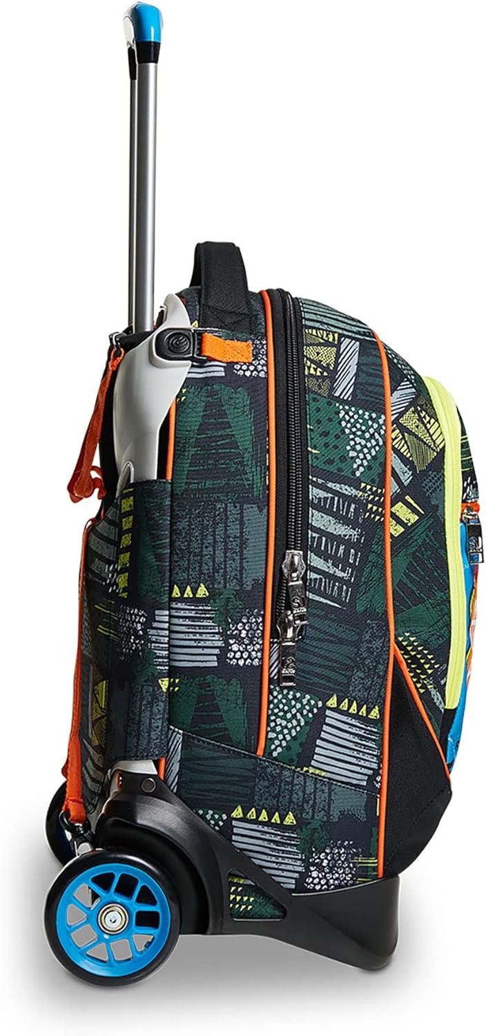 SJ Trolley Backpack 3 in 1 School Bag with Wheels Removable Backpack from 1st Grade for School, High School, Travel & Leisure, Girls & Boys, orange, Casual – Bild 4