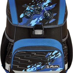 Herlitz School Backpack Loop Youth School Bag Back Bag, Volume 16 L, Men Women Unisex Sporty, for Students Everyday Life, Spacious Durable, Camoucross, Multicoloured, Modern