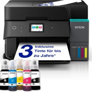Epson EcoTank ET-4950 A4 Multifunction Printer with Wi-Fi & AirPrint Ink Tank, Automatic Document Feeder, Duplex Print, Scan, Copy & Fax, Up to 3 Years of Ink Included