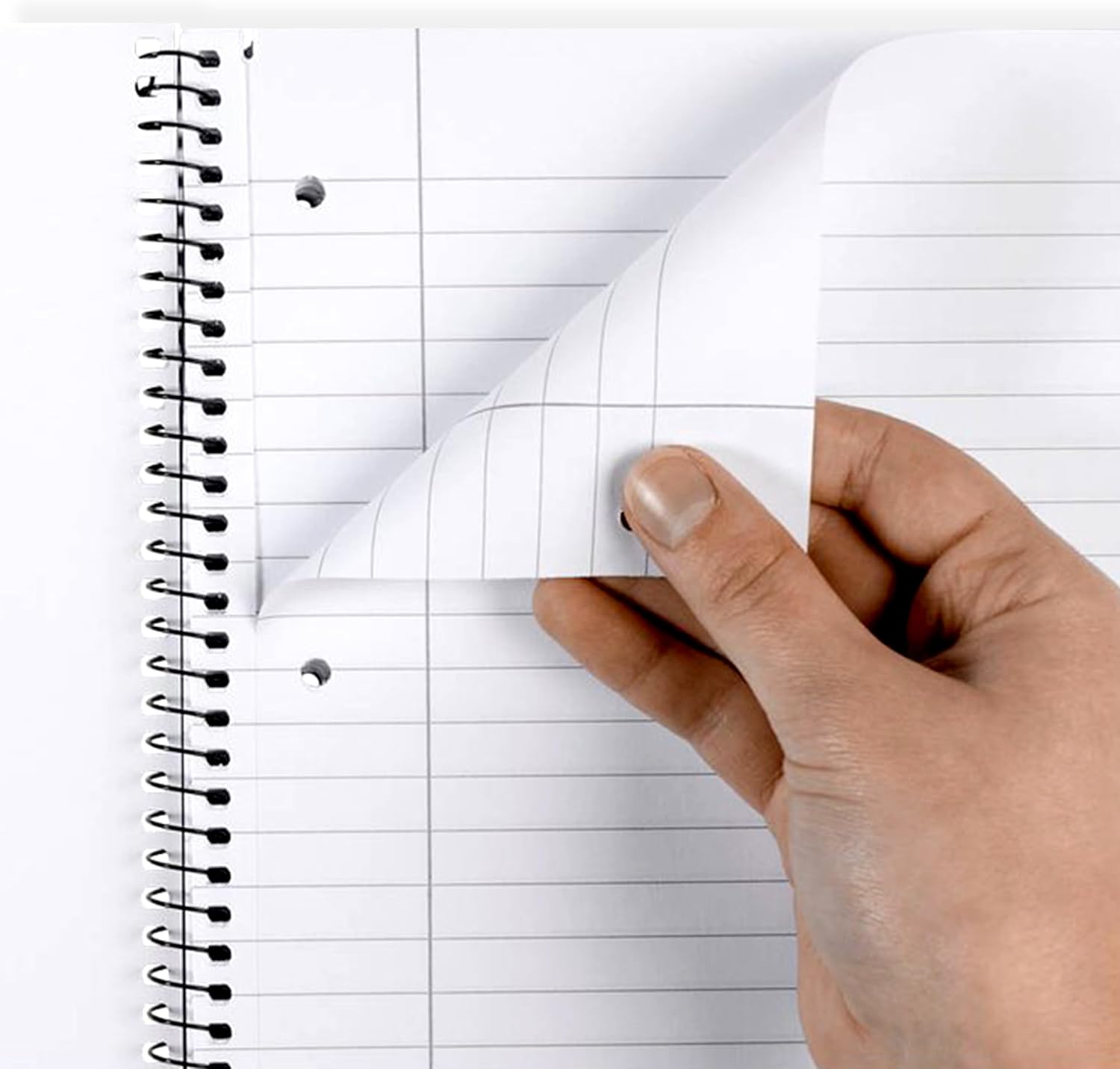 Herlitz 306423 Spiral-Bound A4 Notepad, 80 Sheets, Left and Right Margins, Pack of 5 – Bild 4