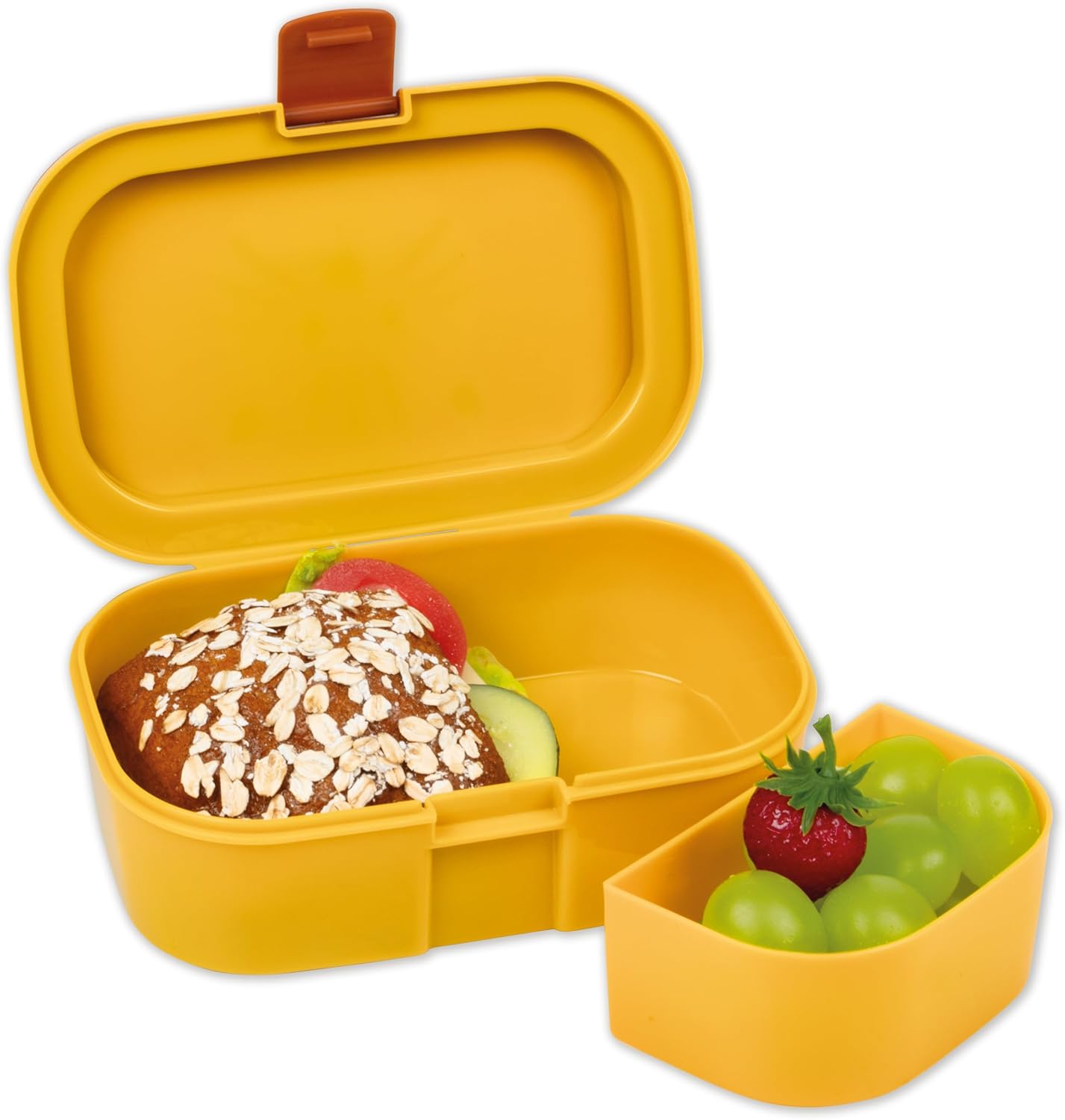 Lutz Mauder Children's Lunch Box with Compartments, Tiger Lunch Box Children's Lunch Box, Snack Box, Nursery, School, Nursery, Preschool, Travel, Picnic – Bild 3