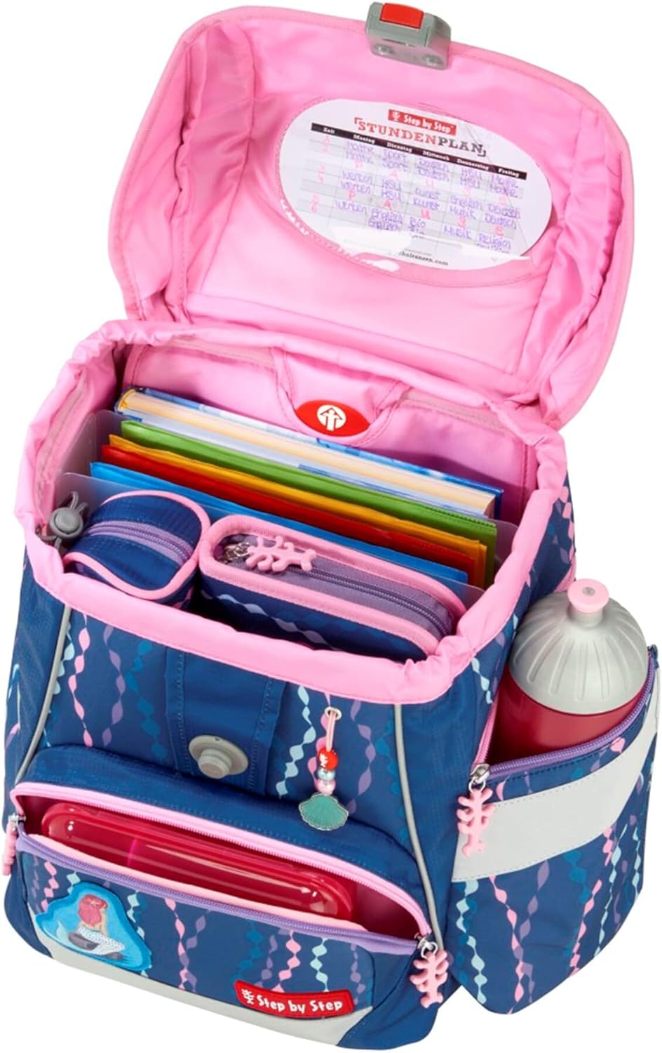 Step by Step 2-in-1 Plus School Bag Set, 6 Pieces, Ergonomic Satchel with Reflectors, Height-Adjustable with Waist Belt, Year 1 and Up, 19 L – Bild 5