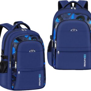School Backpack, Primary School Backpack, Weast Resistant, Waterproof, Large Capacity, Spine Protection Backpack, 1-6 Class Blue, 45 x 31 x 22 cm