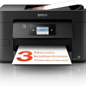 Epson WorkForce Pro WF-3820DWF 4-in-1 Ink Multifunctional Device (Print, Scan, Copy, Fax, ADF, WiFi, Ethernet, NFC, Duplex, Single Cartridges, DIN A4), incl. 9 Months ReadyPrint Flex Ink Tariff