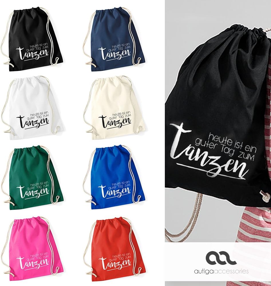 Autiga Gym Bag Sayings Party Celebrations Today is a Good Day for Dancing Bag Cotton – Bild 3