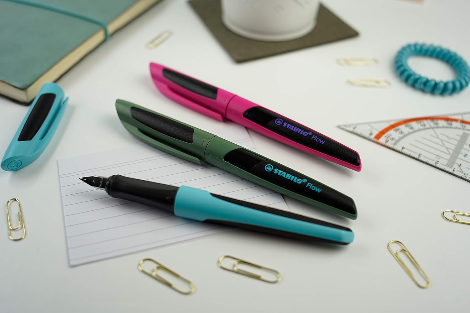 Fountain Pen - STABILO Flow - SPORTY - Forest/Black – Bild 6