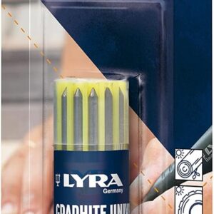 LYRA L4498003 Dry Leads Deep Hole Marker Pencil Leads (Colour: Grey), 12 Pack, Suitable for All Surfaces - 4498003