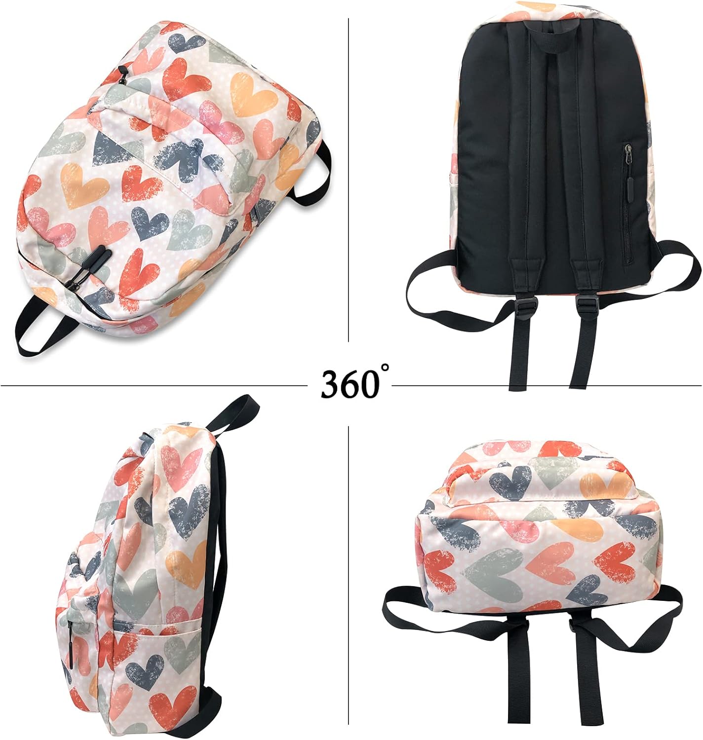 FANDARE School Backpack Girls School Bag Boys Backpacks School Backpacks Laptop School Bag Daypack Casual Daypacks for Women Men Travel Everyday Leisure Campus Hiking – Bild 6