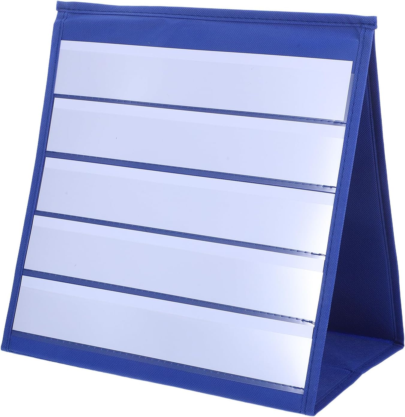 Cabilock Kartenständer Dreieck Tisch Chartständer Klein 305X33cm Stoff Taschenhalter für Klassenzimmer Stundenplan Organisation