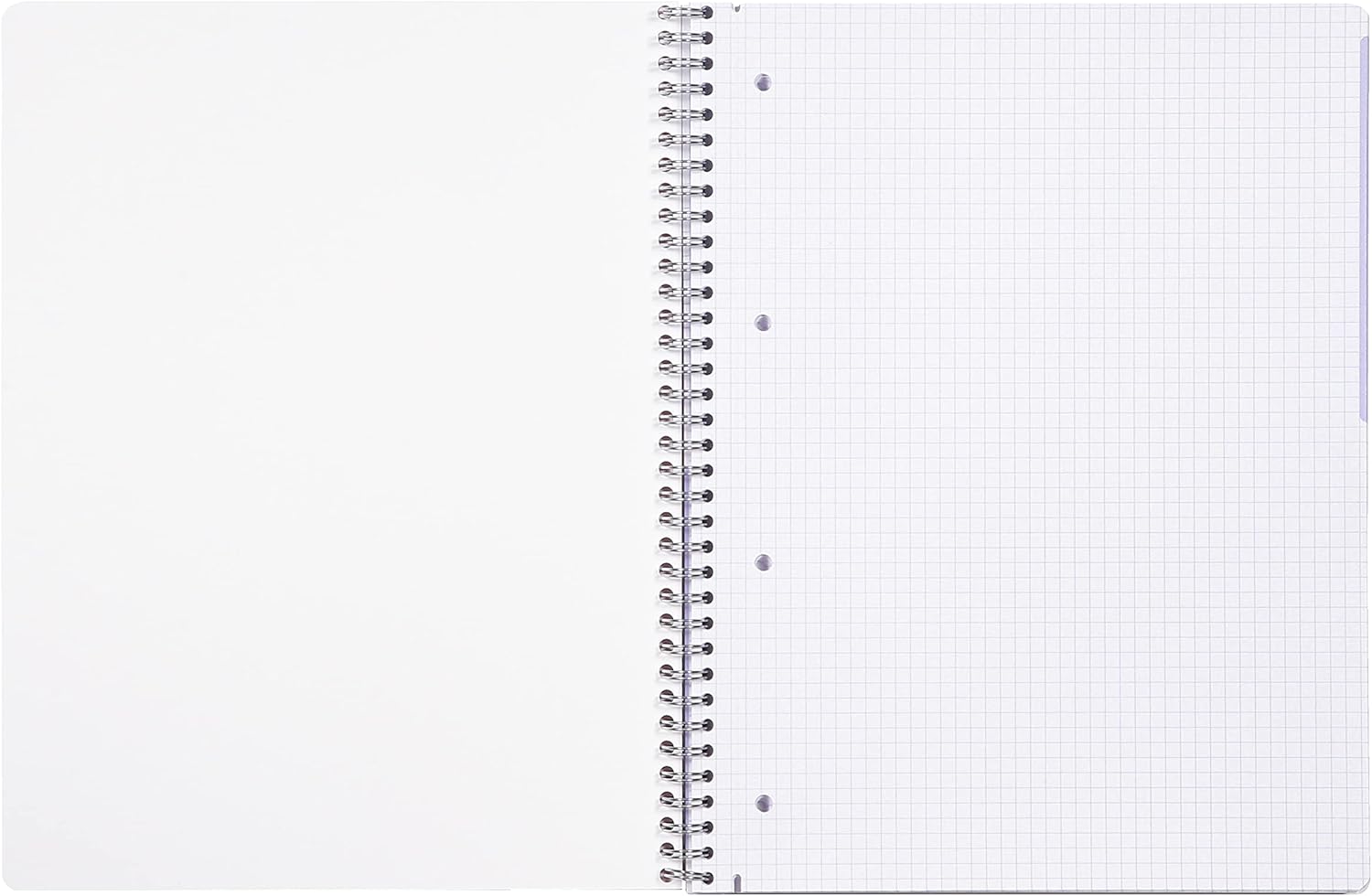 Clairefontaine 82526C College Notepad (9 x 14 cm, Duo, 40 Sheets Squared and 40 Lined Sheets) 1 Piece Red/Blue – Bild 3