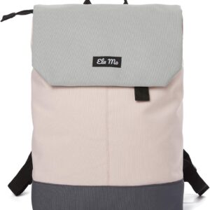 Ela Mo™ Daypack Backpack | Beautiful and Thoughtful | with Laptop Compartment & Anti-Theft Bag |, Rose On Rocks