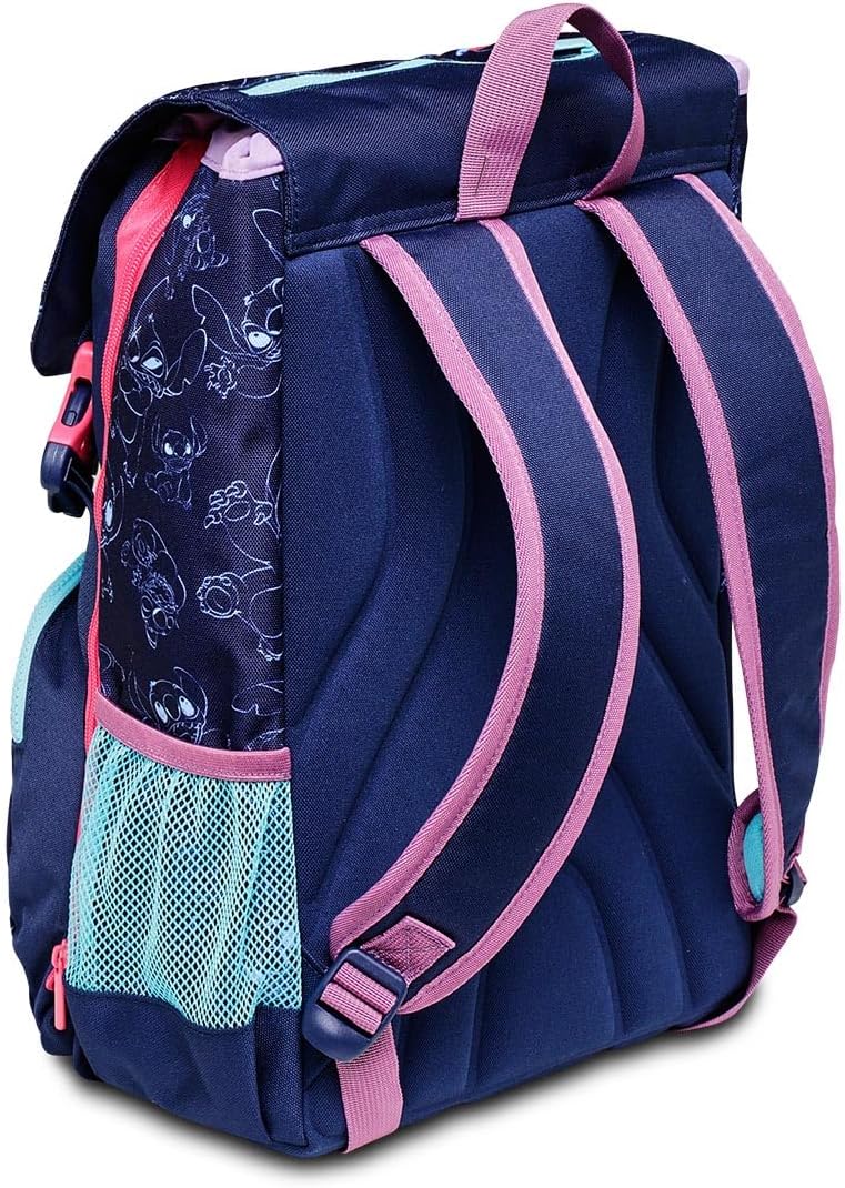 Seven Unisex Kinder Erweiterbarer Rucksack Lilo und Stitch Rucksack (1er Pack) – Bild 6