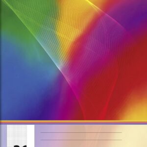 Brunnen 104492611 Exercise Book (A4,16 Sheets, 5 mm Squared, with Margins, Line Style 26), Pack of 10