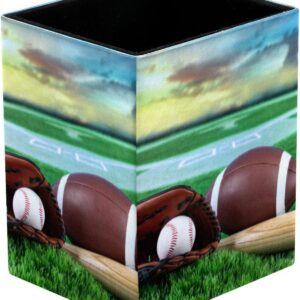 Stiftehalter für Schreibtisch, American Football Drucke, Stiftehalter, Stiftehalter, Make-up-Pinsel, Aufbewahrung, Schreibtisch, Schreibwaren, Organizer für Home Office