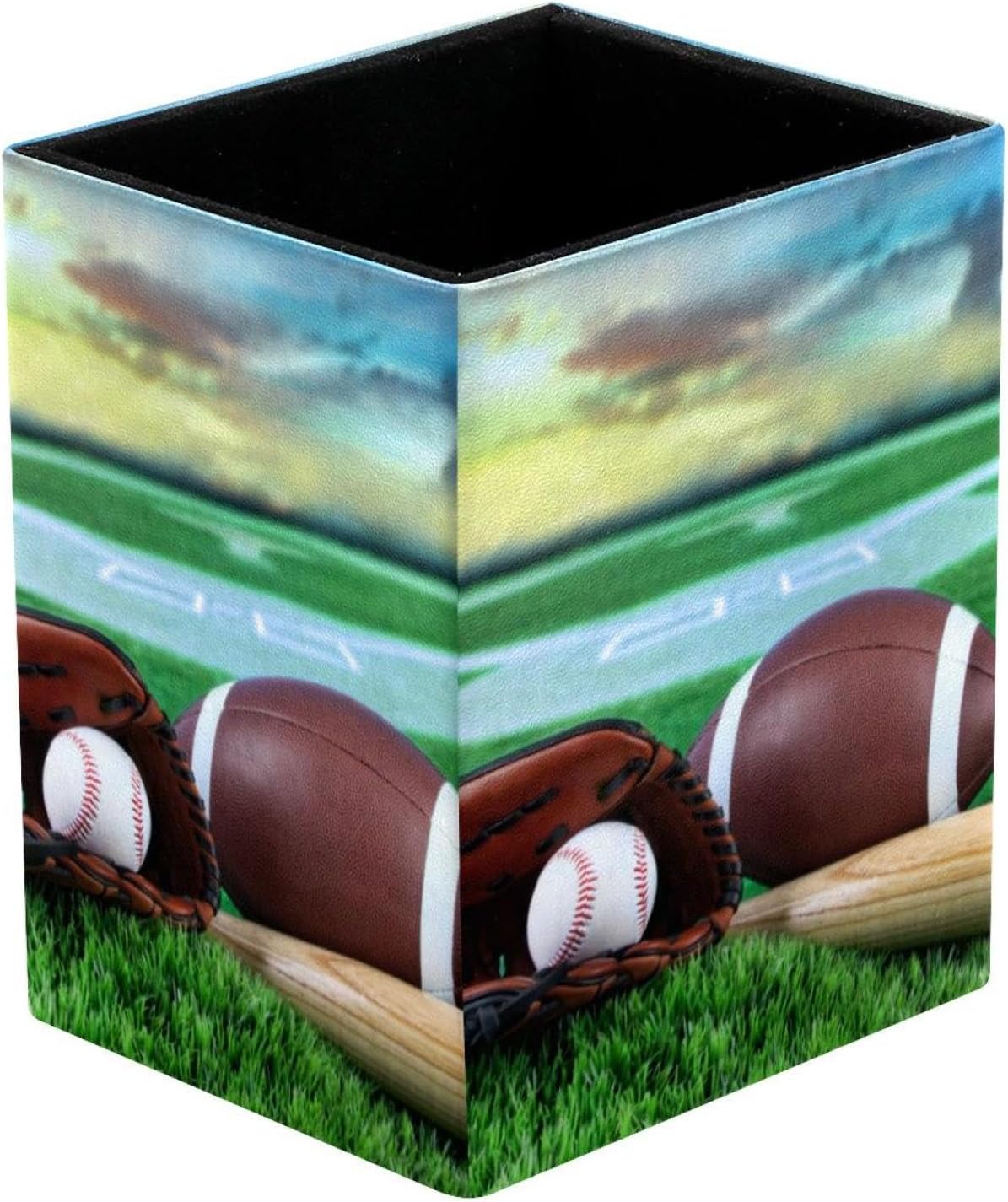Stiftehalter für Schreibtisch, American Football Drucke, Stiftehalter, Stiftehalter, Make-up-Pinsel, Aufbewahrung, Schreibtisch, Schreibwaren, Organizer für Home Office