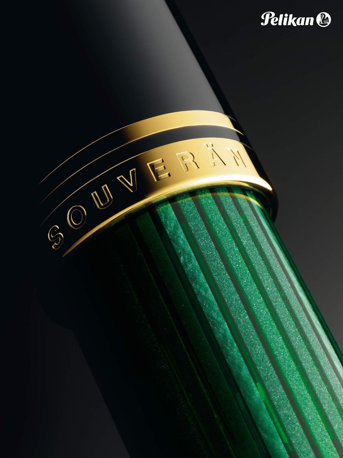 Pelikan Souverän R400 Roller Ball Point Pen - Black/ Green – Bild 6
