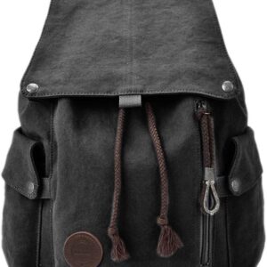 Reri Canvas Vintage Backpack for Outdoors Camping Trips Sports University Hiking School Bag Men Women Girls Boys Teenager Backpacks