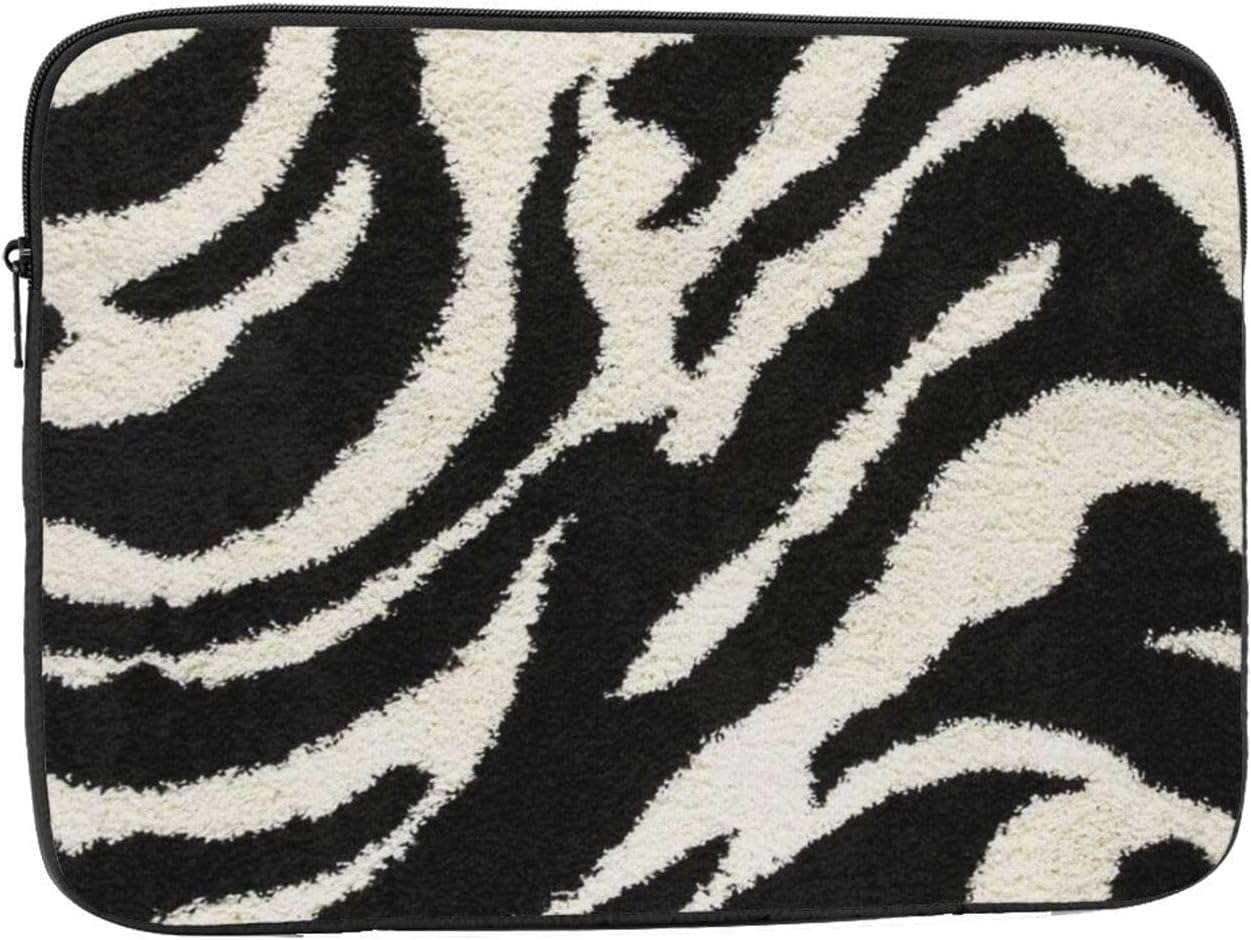 Zebra Animal 15 Inch Laptop Sleeve Shockproof Oxford Cloth Protective Case for Daily Use Business Travel School Office